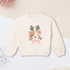 Girls Knit Sequins Sweater