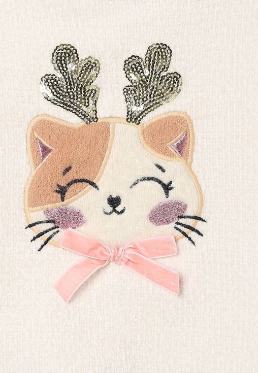 Girls Knit Sequins Sweater - Image 5