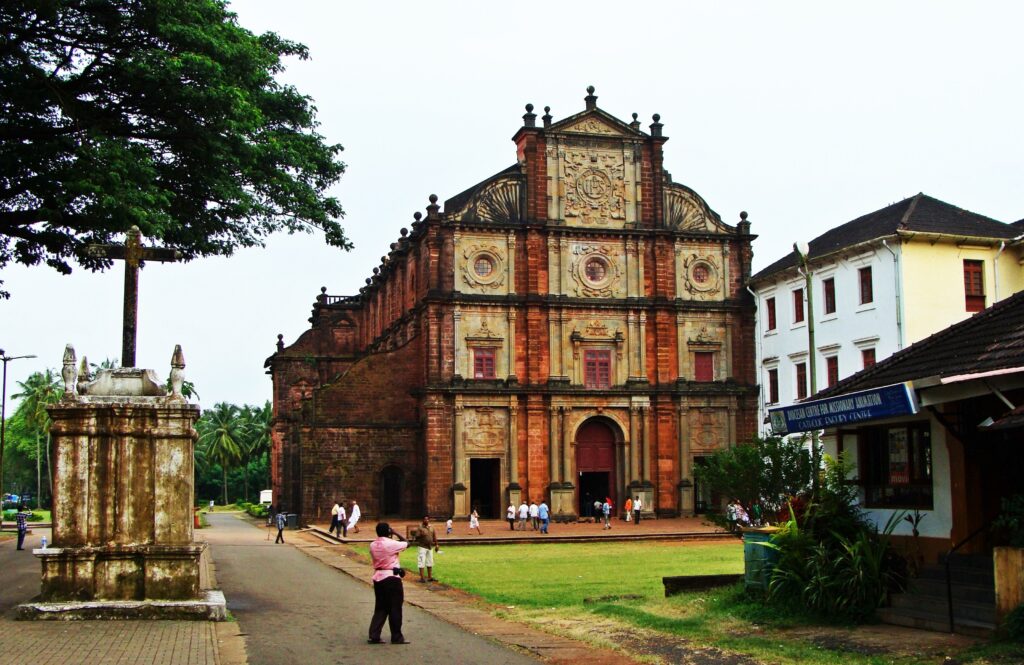 An image showing basilica of Bom Jesus in goa