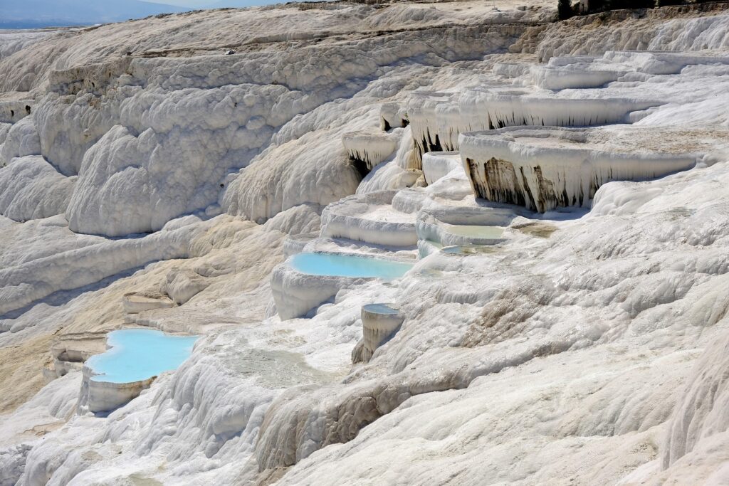 An image showing Pamukkale warm pools.